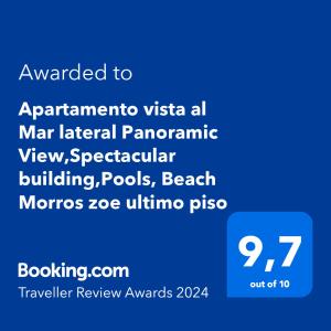 Apartamento vista al Mar lateral Panoramic View,Spectacular building,Pools, Beach Morros zoe ultimo piso