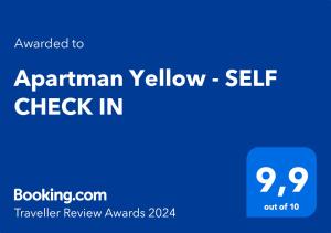 Apartman Yellow - SELF CHECK IN