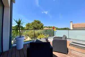 Maisons de vacances GROOMI La Vedasienne - Villa with Spa! : photos des chambres