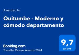 Quitumbe - Moderno y cómodo departamento