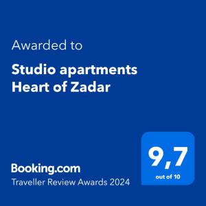 Studio apartments Heart of Zadar