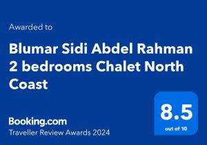 Blumar Sidi Abdel Rahman 2 bedrooms Chalet North Coast