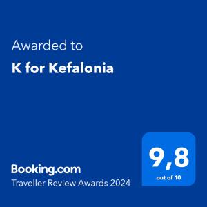 K for Kefalonia