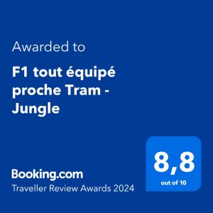 Appartements F1 tout equipe proche Tram - Jungle : photos des chambres