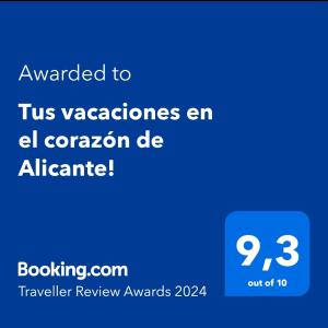 Tus vacaciones en el corazón de Alicante!