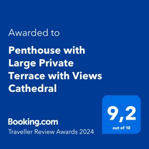 Penthouse with Large Private Terrace with Views Cathedral