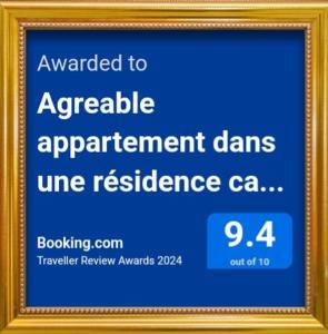 Agreable appartement dans une résidence calme sécurisée pour les familles uniquement