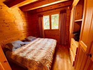 Chalet traditionnel avec garage double et terrasse - FR-1-459-227