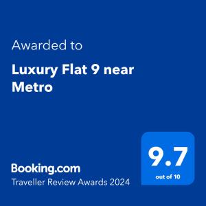 Luxury Flat 9 near Metro