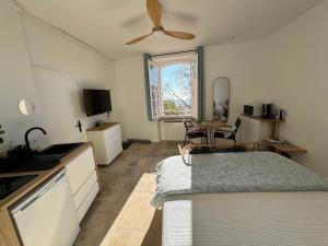 Appartements Studio Liege, vue mer au village de Bormes les Mimosas : Studio - Vue sur Mer