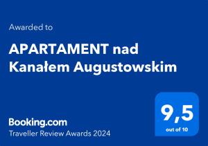 APARTAMENT nad Kanałem Augustowskim