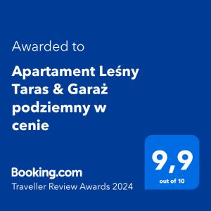 Apartament Leśny Taras & Garaż podziemny w cenie