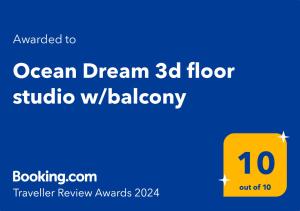 Ocean Dream Beachfront Studio with Balcony