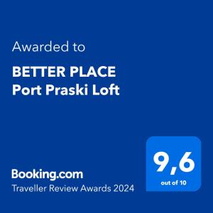 BETTER PLACE Port Praski Loft