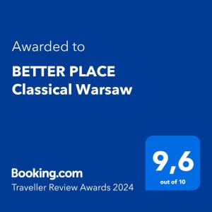 BETTER PLACE Classical Warsaw