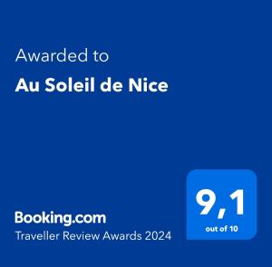 Appartements Au Soleil de Nice : photos des chambres