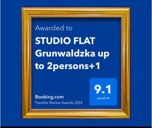 STUDIO FLAT Grunwaldzka up to 2persons+1