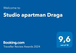 Studio apartman Draga