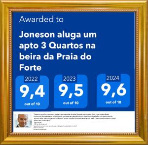 Joneson aluga um apto 3 Quartos na beira da Praia do Forte