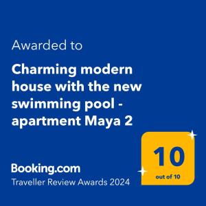 Charming modern house with the new swimming pool - apartment Maya 2