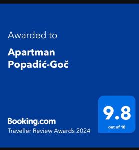 Apartman Popadić-Goč