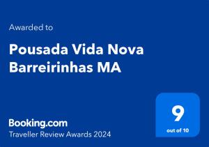 Pousada Vida Nova Barreirinhas MA