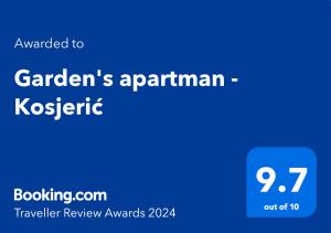 Gardens apartman - Kosjerić