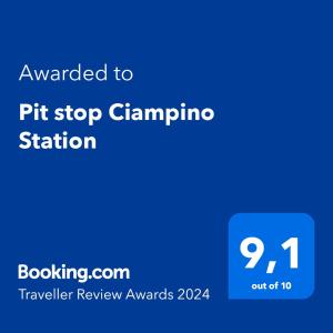 Pit stop Ciampino Station