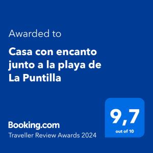 Casa con encanto junto a la playa de La Puntilla