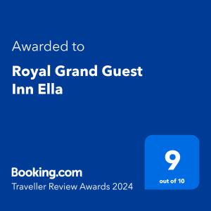 Royal Grand Guest Inn Ella