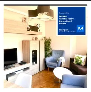 TUDELA CENTRO-Teatro Gaztambide-3 habitac. - Cabanillas