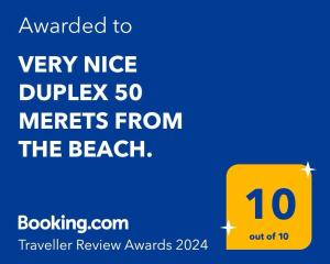 MODERN DUPLEX 50m FROM THE BEACH