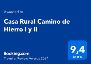 Casa Rural Camino de Hierro I y II