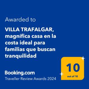 VILLA TRAFALGAR, magnífica casa en la costa ideal para familias que buscan tranquilidad