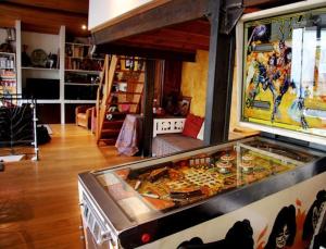 Loft character with a view of court