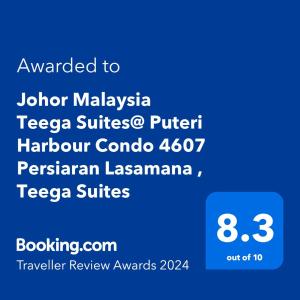 Johor Malaysia Teega Suites@ Puteri Harbour Condo 4607 Persiaran Lasamana , Teega Suites - 4hvězdičkové hotely ve městě Nusajaya