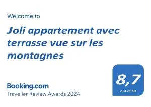 Joli appartement avec terrasse vue sur les montagnes - La Maure