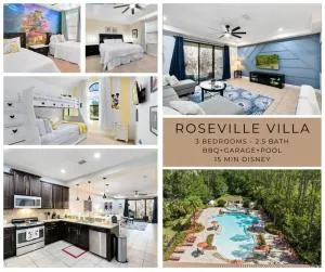 *Roseville Disney Villa Pool+BBQ+King Bed+Parks* - Winter Haven