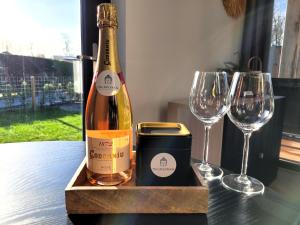 Tiny Zen House in Heinkenszand with private sauna, airco, outdoor swimming pool, WiFi and 2 bedrooms