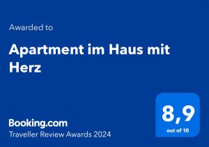 Apartment im Haus mit Herz