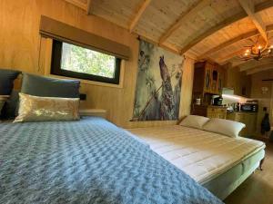 Pipowagen de Pauw in de bossen van Belgisch Limburg nabij Maastricht