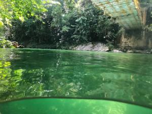 Cabaña Eco-Río CristalinoHamacasFogata