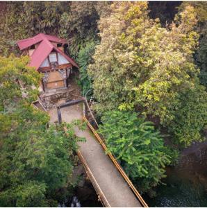 Cabaña Eco-Río CristalinoHamacasFogata