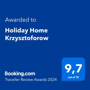 Holiday Home Krzysztoforow