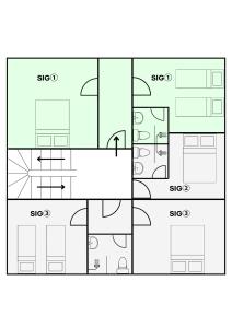 B&B / Chambres d'hotes Abitarela - Maison d'Hotes - B&B : Suite Familiale