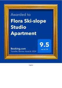 Flora Ski-slope Studio Apartment