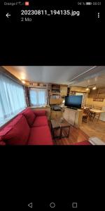 Campings Charmant Mobil home style chalet : photos des chambres