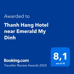 Thanh Hang Hotel near Emerald My Dinh