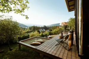 Ecolodge Acmé Jacuzzi vue lac - Angon