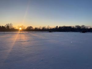 Lantlig idyll nära sjö i Småland